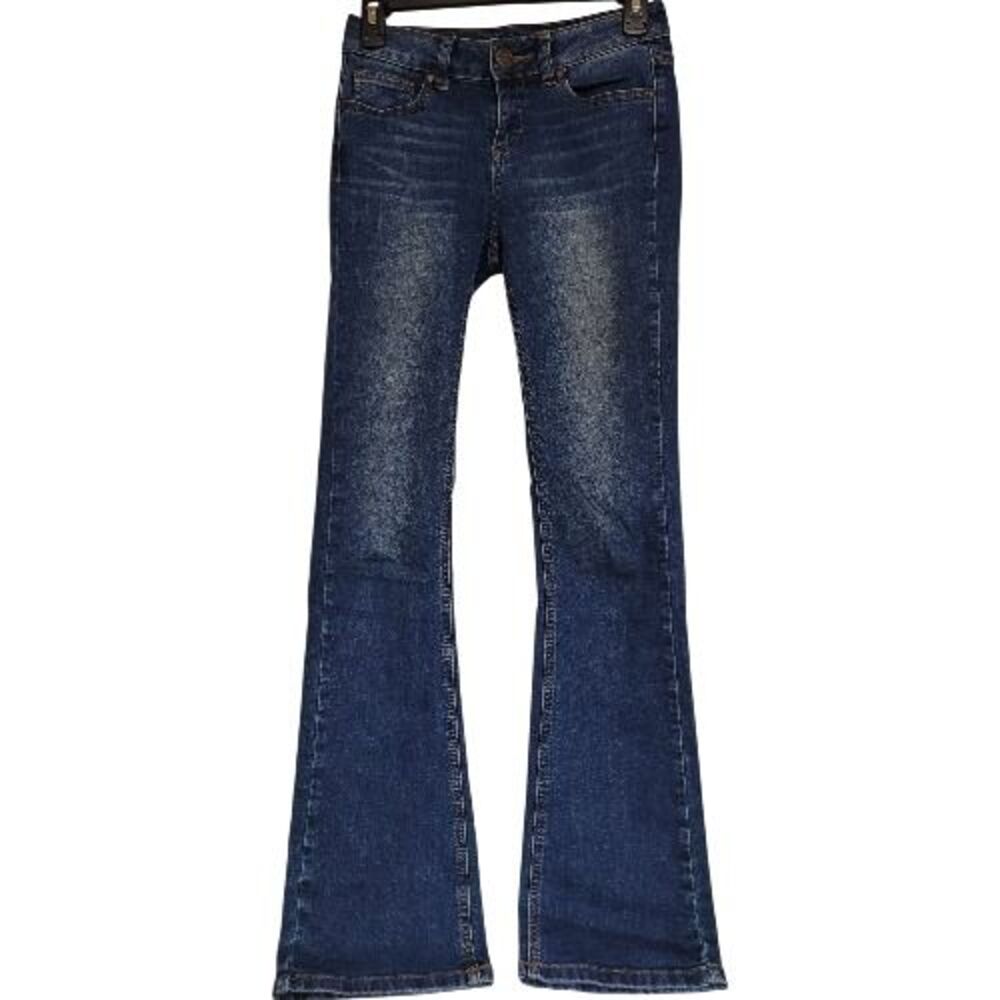 Wax Jeans Womens Size 1 Flare Dark Wash, Measures 26x31